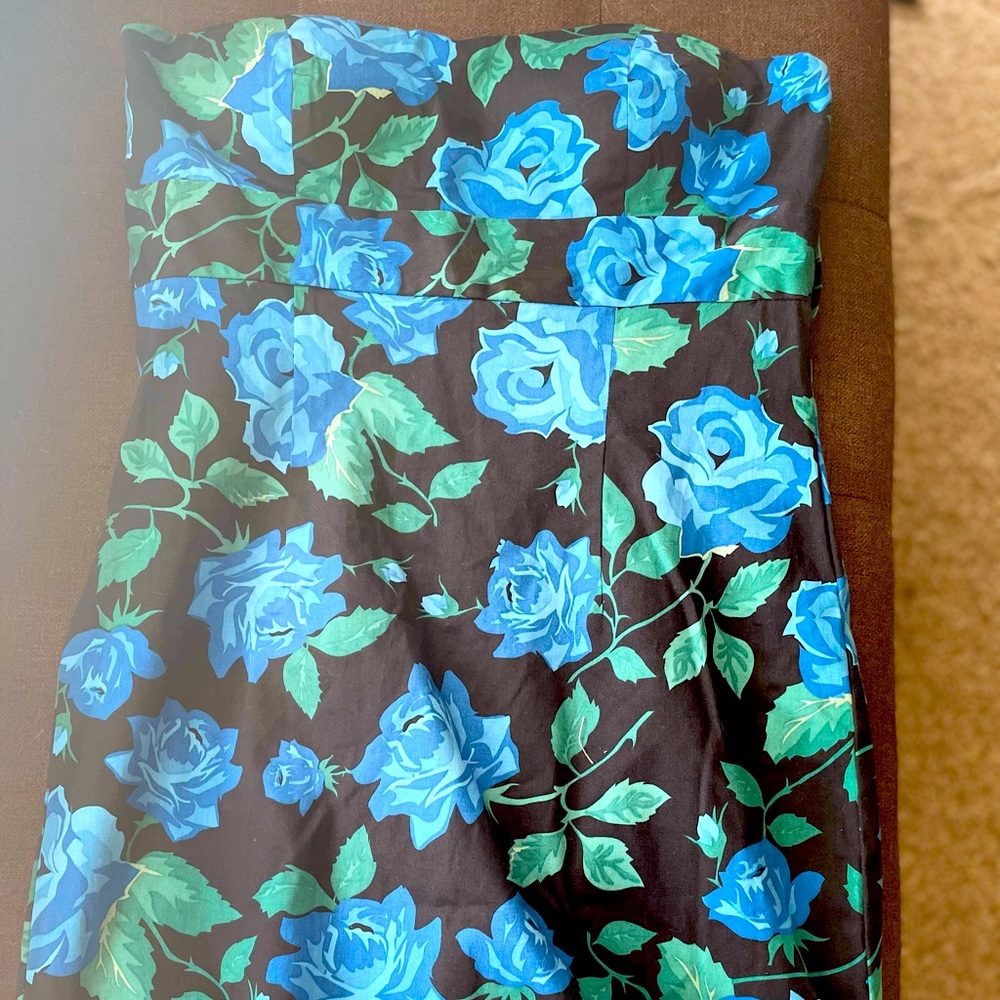 Blue Flowered Dress